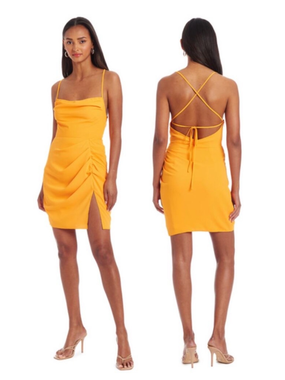 Amanda Uprichard Jesalina Mini Dress with Ruched Side